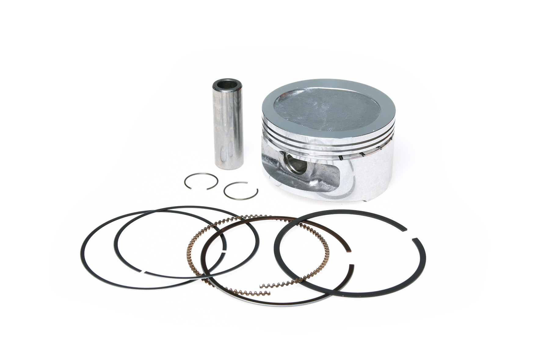 Malossi Piston 4T D.74 with pin D.17 and 3 rectangular rings size AA